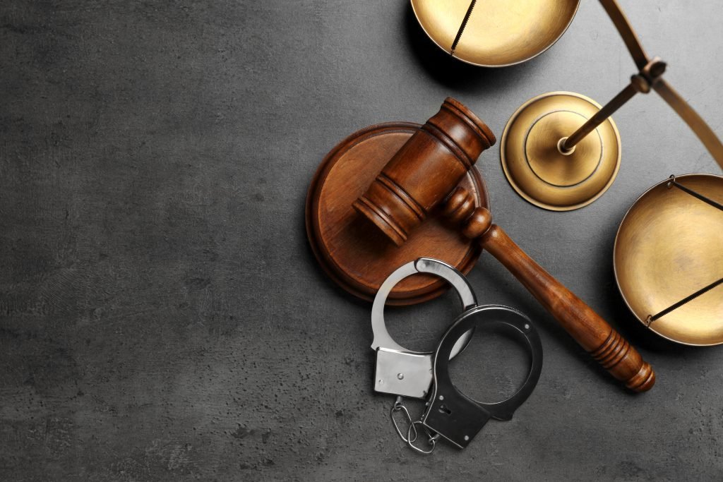 hammer and handcuffs